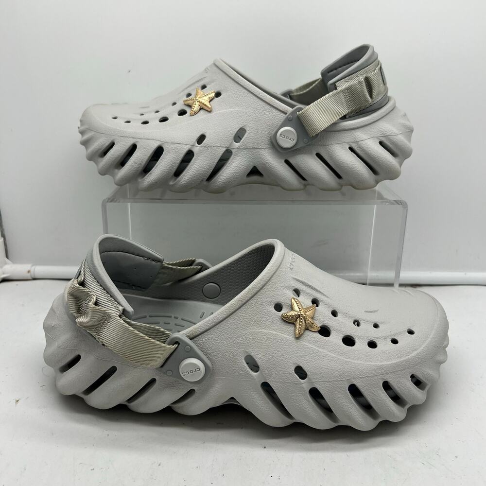 Crocs Shoes Womens 7 Echo Clog Gray Sandals Shoes Clogs